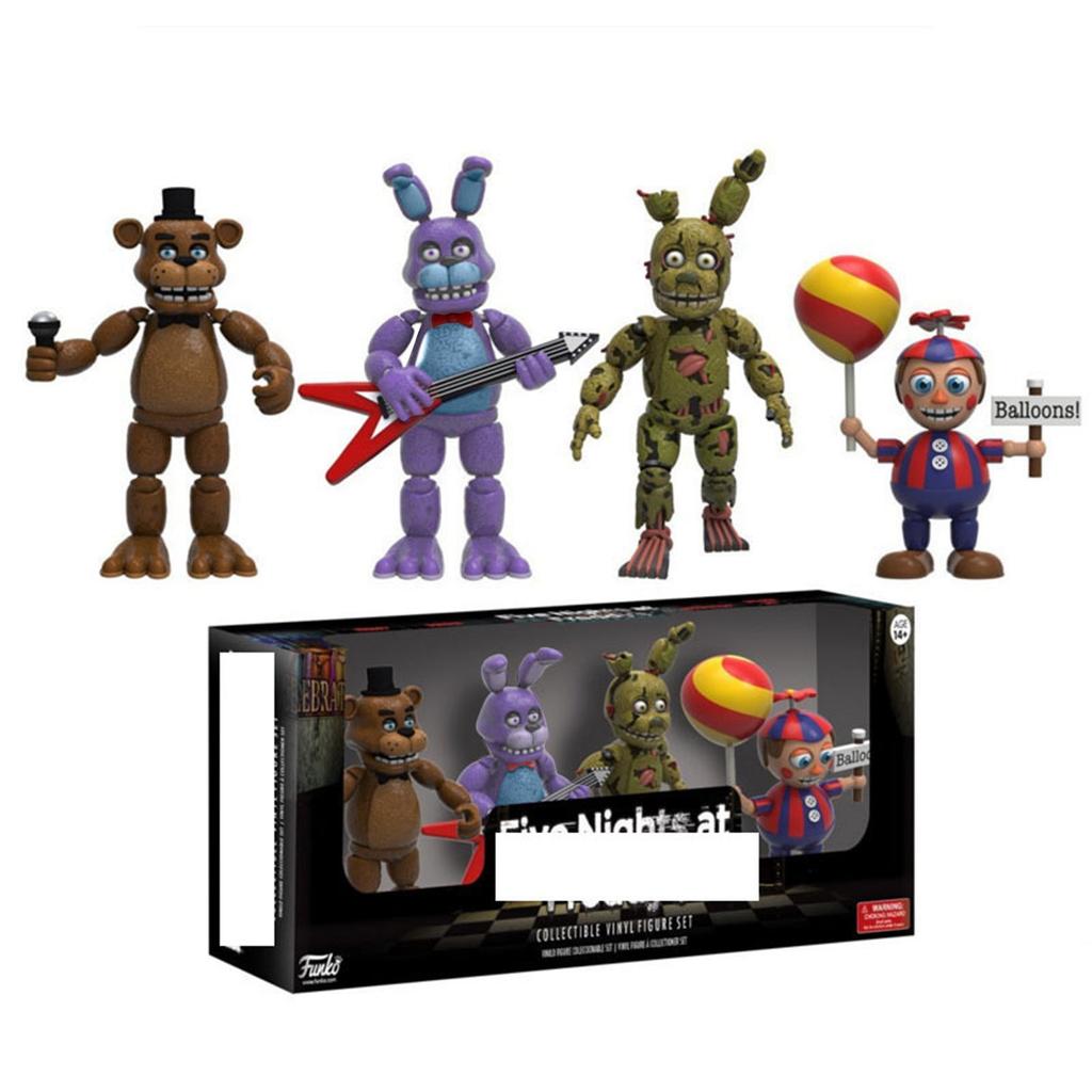 Five Nights At Freddys Action Figures Toy Security Breach Series Glamrock Foxy PVC Doll  For Kid Gift