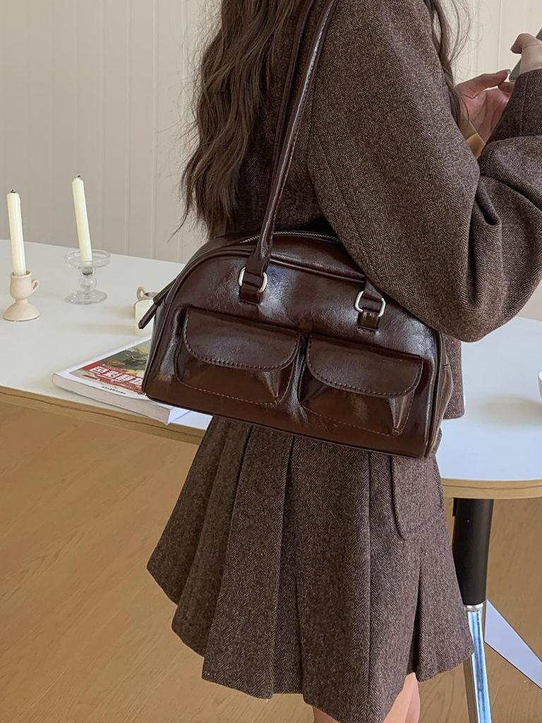 Niche 2025 Korean Underarm Tote Bag - Women's Versatile Large Capacity Commuter Bag for Spring/Summer