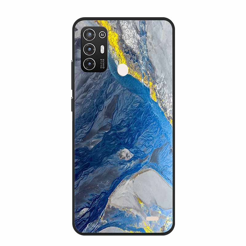 For ZTE Blade A52 / A52 Lite Case A72 4G 5G Marble Soft TPU Silicone Phone Cover for ZTE Blade A52Lite Bumper Shockproof Shell