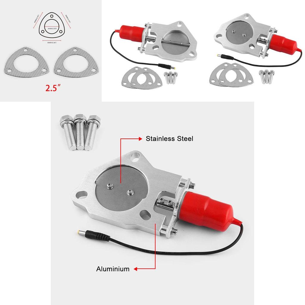 Stainless Steel 2.5"/3" Electric Exhaust Cutout Offering Aggressive Deep Sound Design