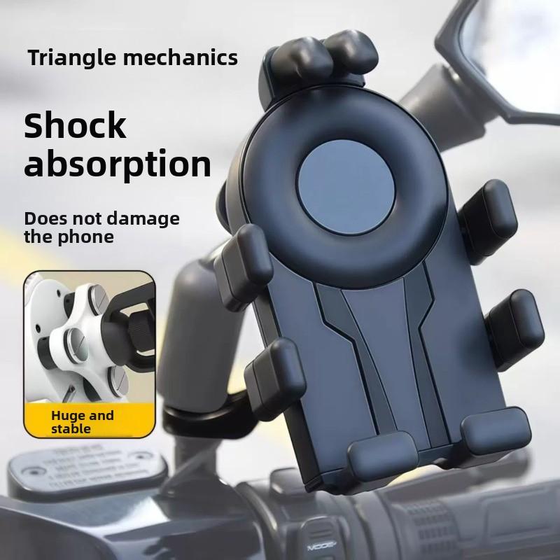 Soporte para teléfono móvil para bicicleta y motocicleta, antirrobo y estable para navegación