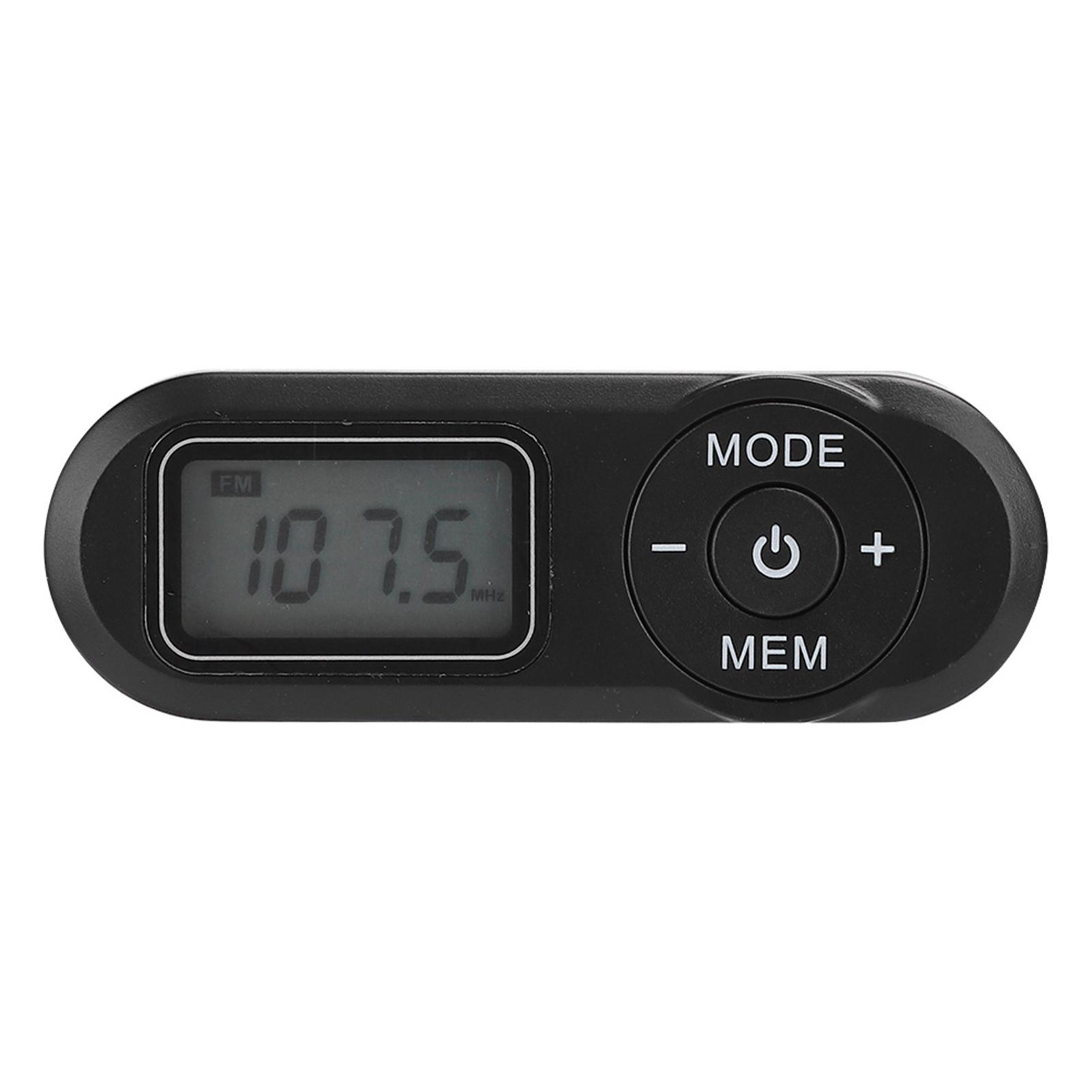 

DSP Мини Портативный 1,1-дюймовый ЖК-цифровой FM-радиоприемник Музыкальный плеер Черный с наушниками чёрный