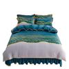 New Milk Velvet Bedding Set of Four Winter Thick and Warm Double-sided Velvet Bed Skirt Duvet Cover Pillowcase