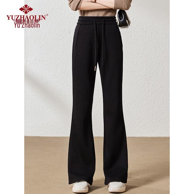 Yuzhaolin Women's High-Waist Stretchy Flared Casual Pants