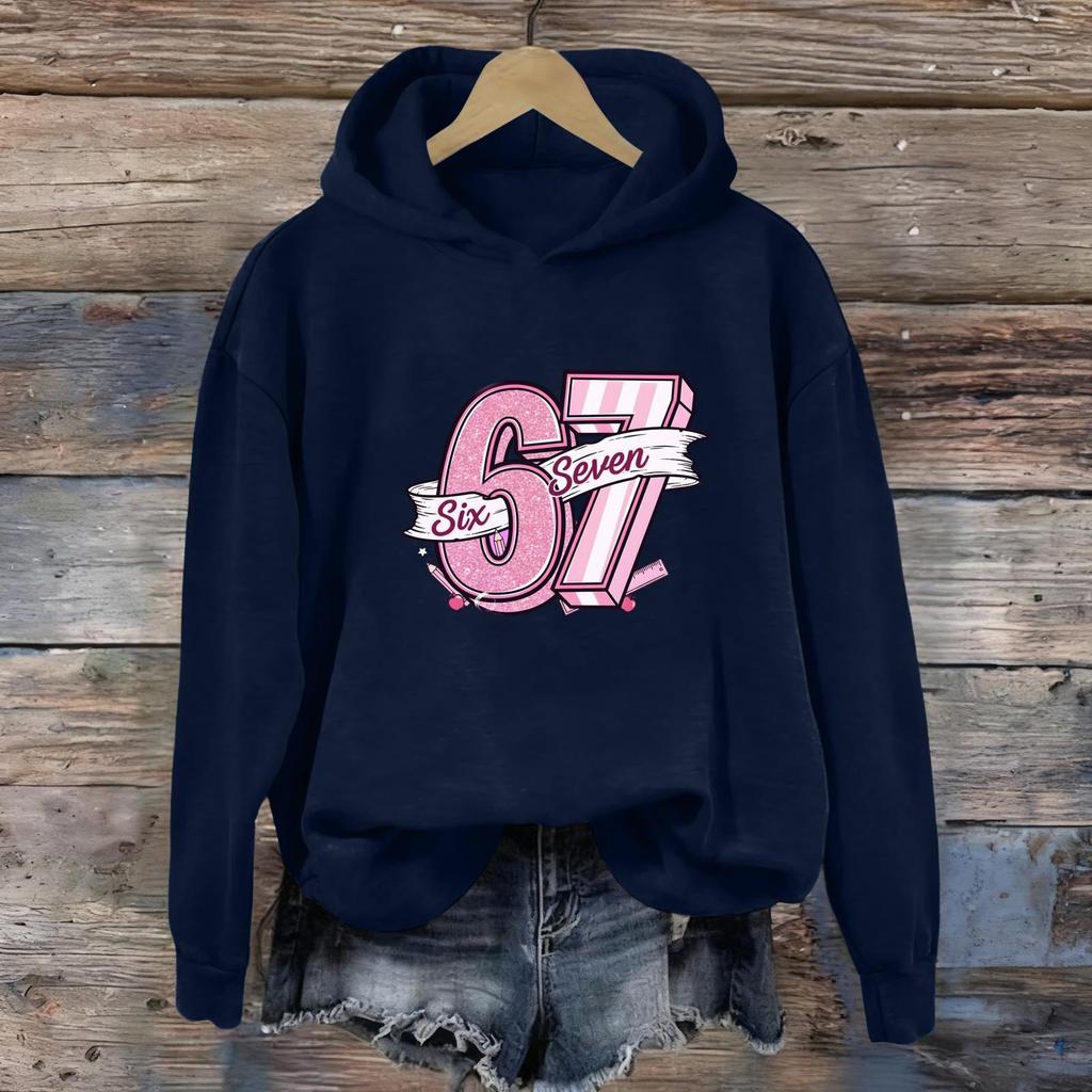 Women's Fashion Daily Versatile Casual Sweatshirts Long Sleeve Hooded Top Sweatshirts