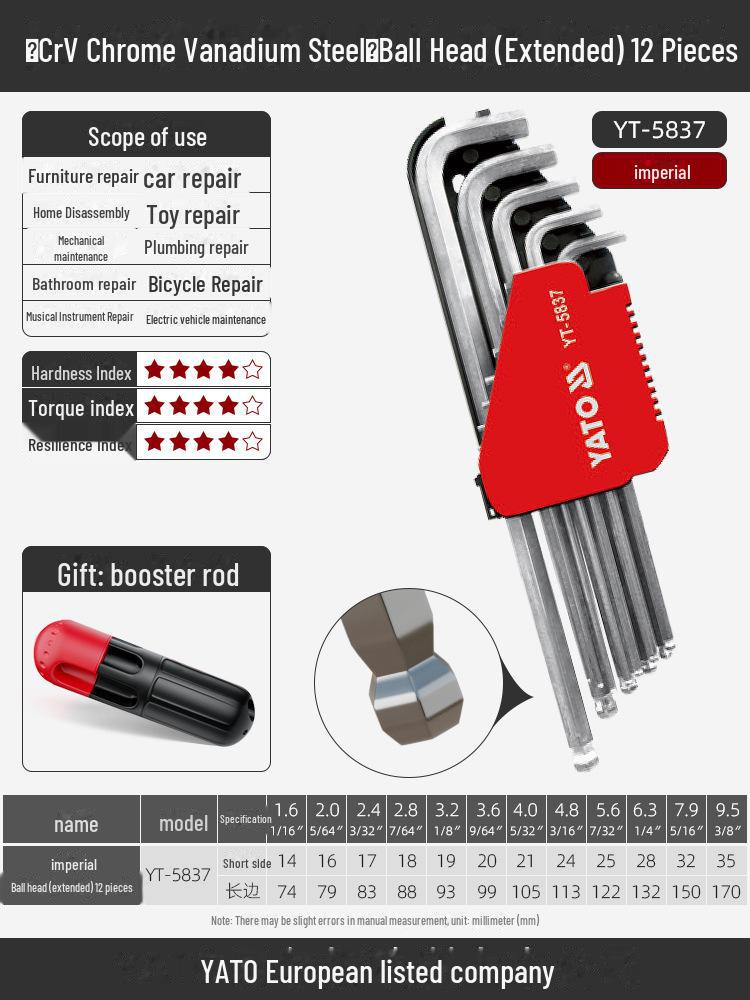 Yiertuo Hexagonal Wrench & Screwdriver Set