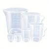 6Pcs/set Clear Plastic Graduated Measuring Cup For Baking Beaker Liquid Measure Jug Cup Container Measuring Tools