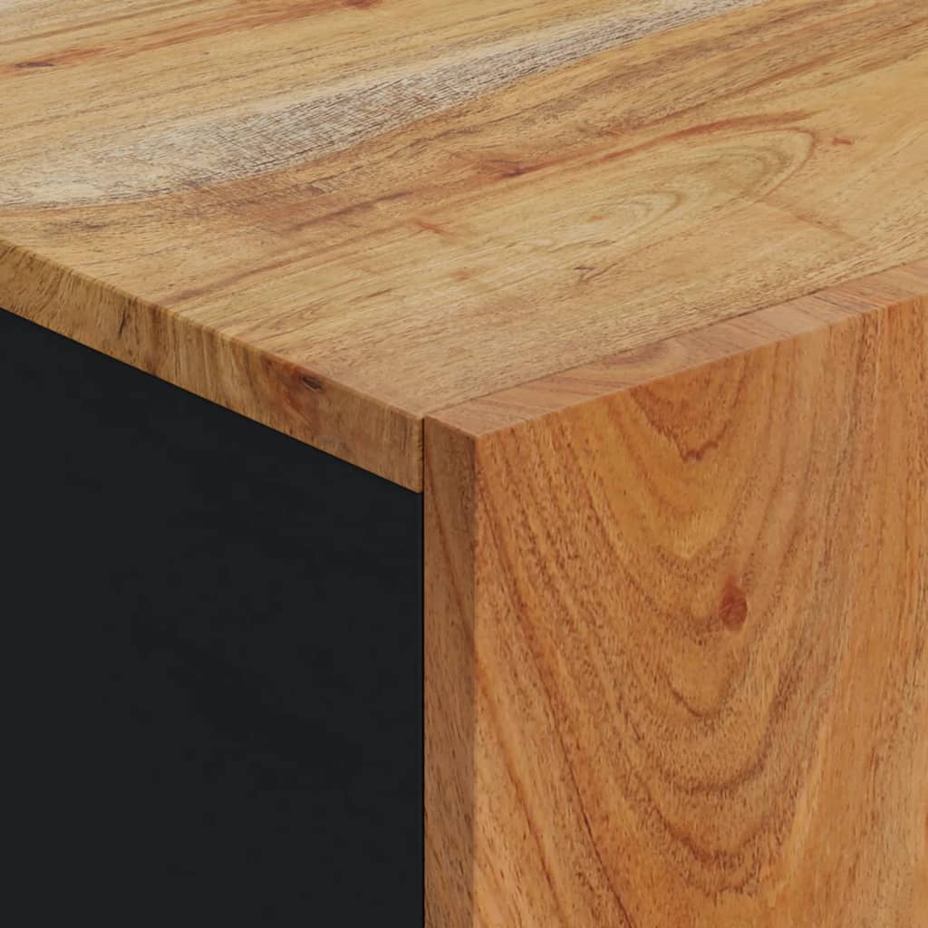 Sideboard with Door 40 X 31 X 75 Cm Solid Acacia Wood