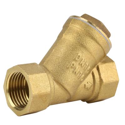 1 2 BSPP Innengewinde Y-förmiger Messing-Siebfilter-Ventilverbinder für Wasseröl-Trennung