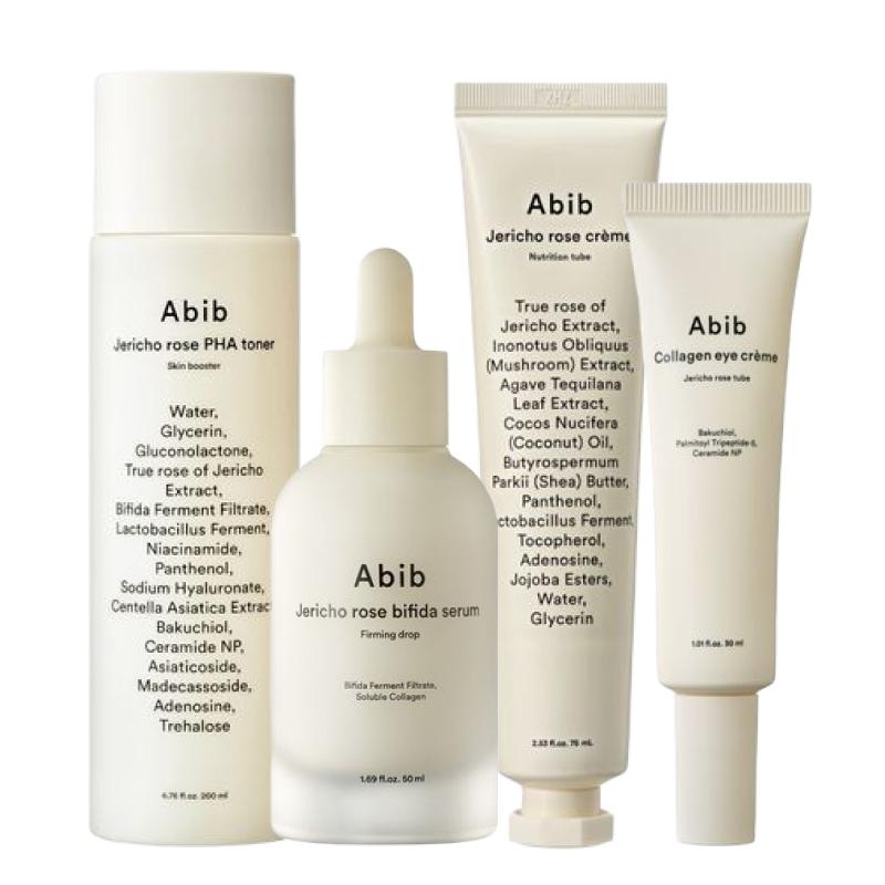 Abib Resurrection Plant PHA Skincare Set (PHA Toner 200ml + Serum 50ml + Cream 75ml + Eye Cream 30ml)