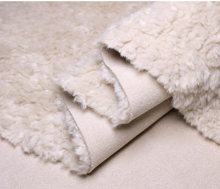 Suede Velvet Composite Lamb Wool Fabric Winter Thickening Warm for Diy Sewing Clothing  Wholesale Cloth