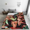 Kawaii Hanako Kun Japanese Blanket Travel Office Flannel Throw Blanket For Home Decor Warm Soft Quality Bedspread Gift Idea