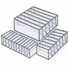 Underwear Organizer Supretto, Grey, Set of 3 pcs.(Art. 6002)