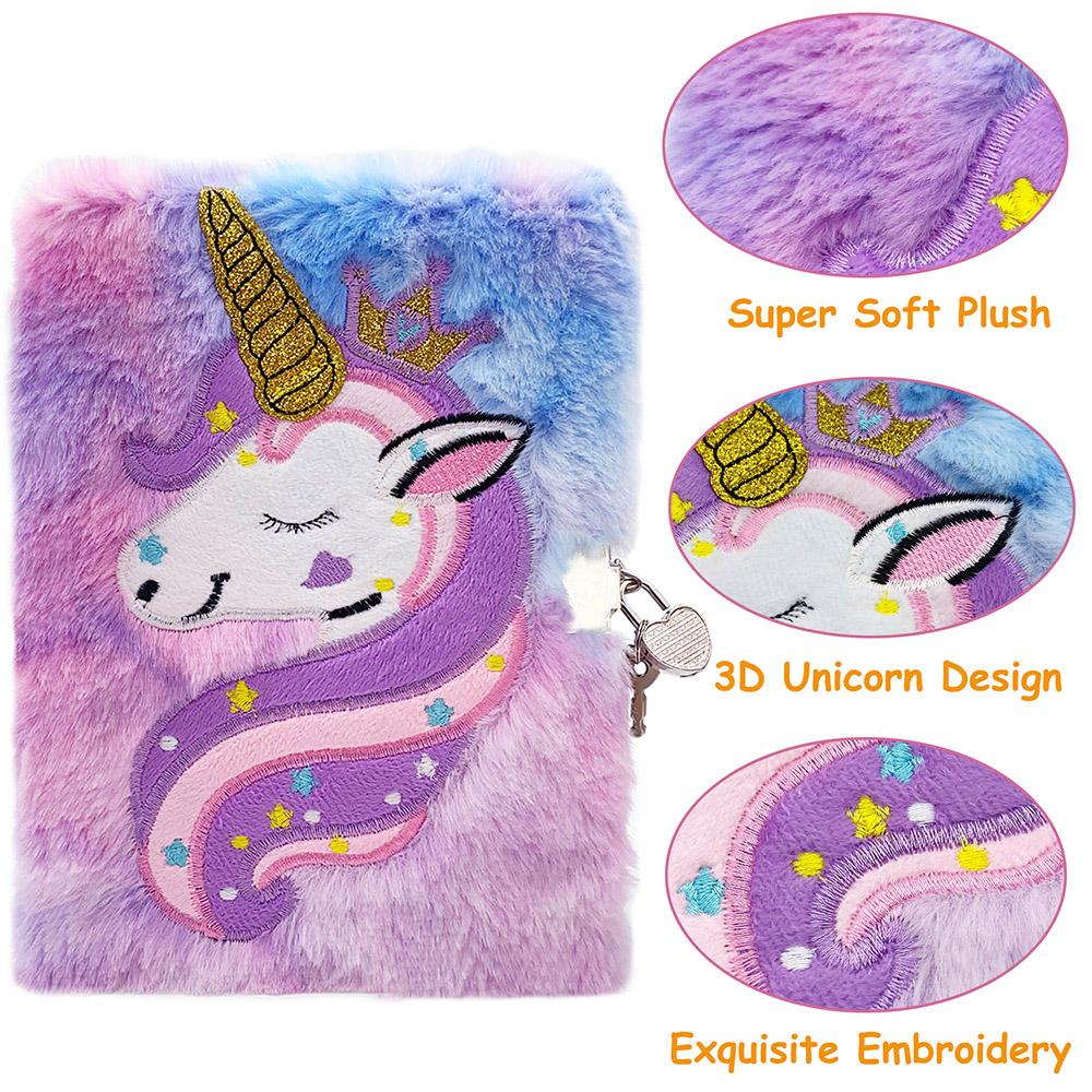 key for Kid Girl Gift Plush Notebook 