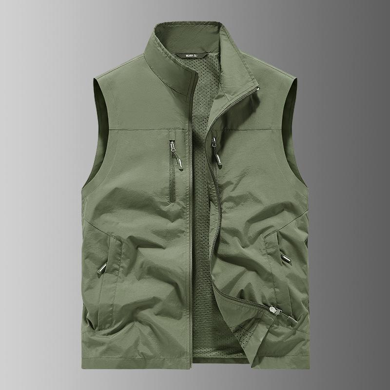 Outdoor QuickDrying Vest Men'S Spring, Summer And Autumn MultiPocket Thin Tooling Vest Vest Vest Vest Casual Jacket