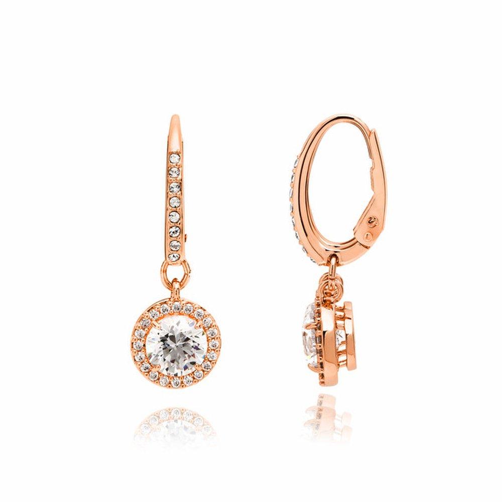 Swarovski 5638769 Una Angelic Constella Hoop Drop Earrings
