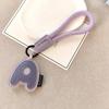 Exquisite Leather Keychain: 26 English Letters - Simple Couple Style Bag Charm, Ideal Small Gift