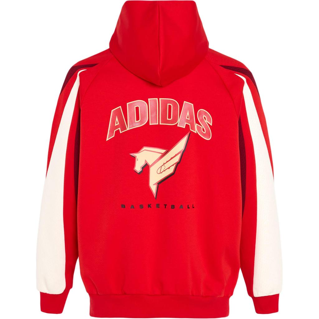 Adidas Basketball Cny New Year Color Block Reversible Knitted Sports Hoodie Men hoodies KT0620