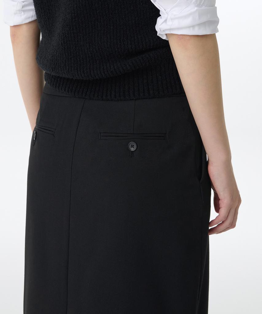 Musinsa Standard Woman Women'S Straight Maxi Skirt [Black]