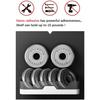 Self Adhesive Storage Rack, Wall Mounted Plastic Shelf Organizer for Bathroom Accessories and Hardware
