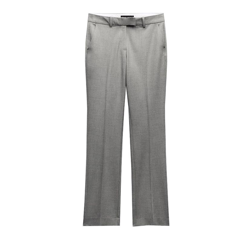 Spring New Suit Fabric Back Asymmetric Vest 9427556 Low Waist Straight-Leg Pants 1478229