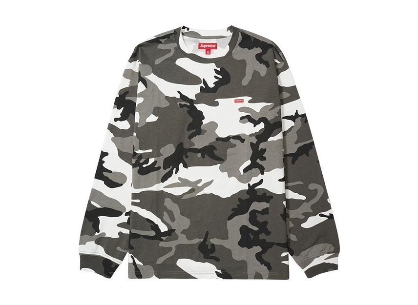 Supreme Small Box L/S Tee Snow Camo (25SS) XL