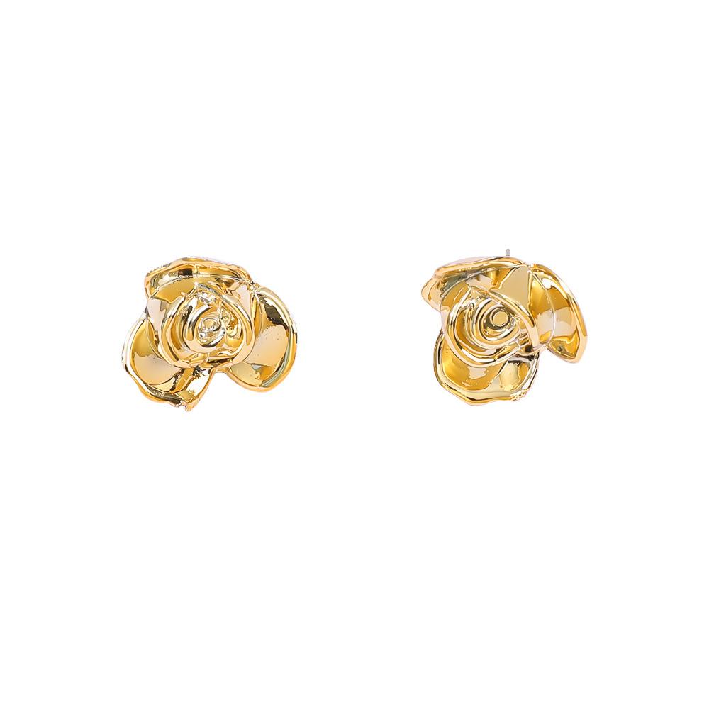 Star retro stud earrings niche shell acrylic gold-plated stud earrings sweet wind ladies earrings set