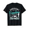 Funny Dog Owner Saying Beware Of The T Shirt Vintage Stylish Stretched Homme Top For Everyday Wear Unisex Comfortable