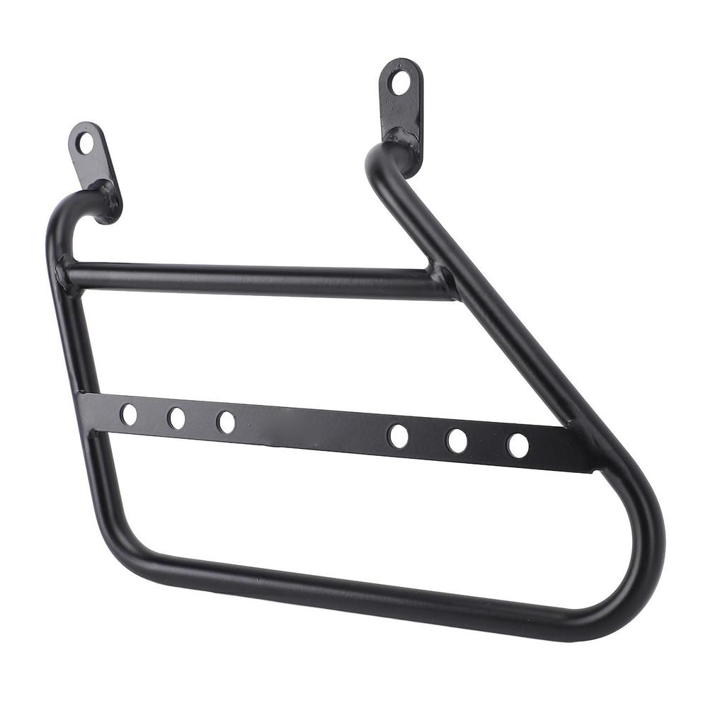 Motorcycle Side Mount Saddlebag Support Bracket 12mm Iron Matte Black Stylish Look Storage Bag Frame Bracket Holder