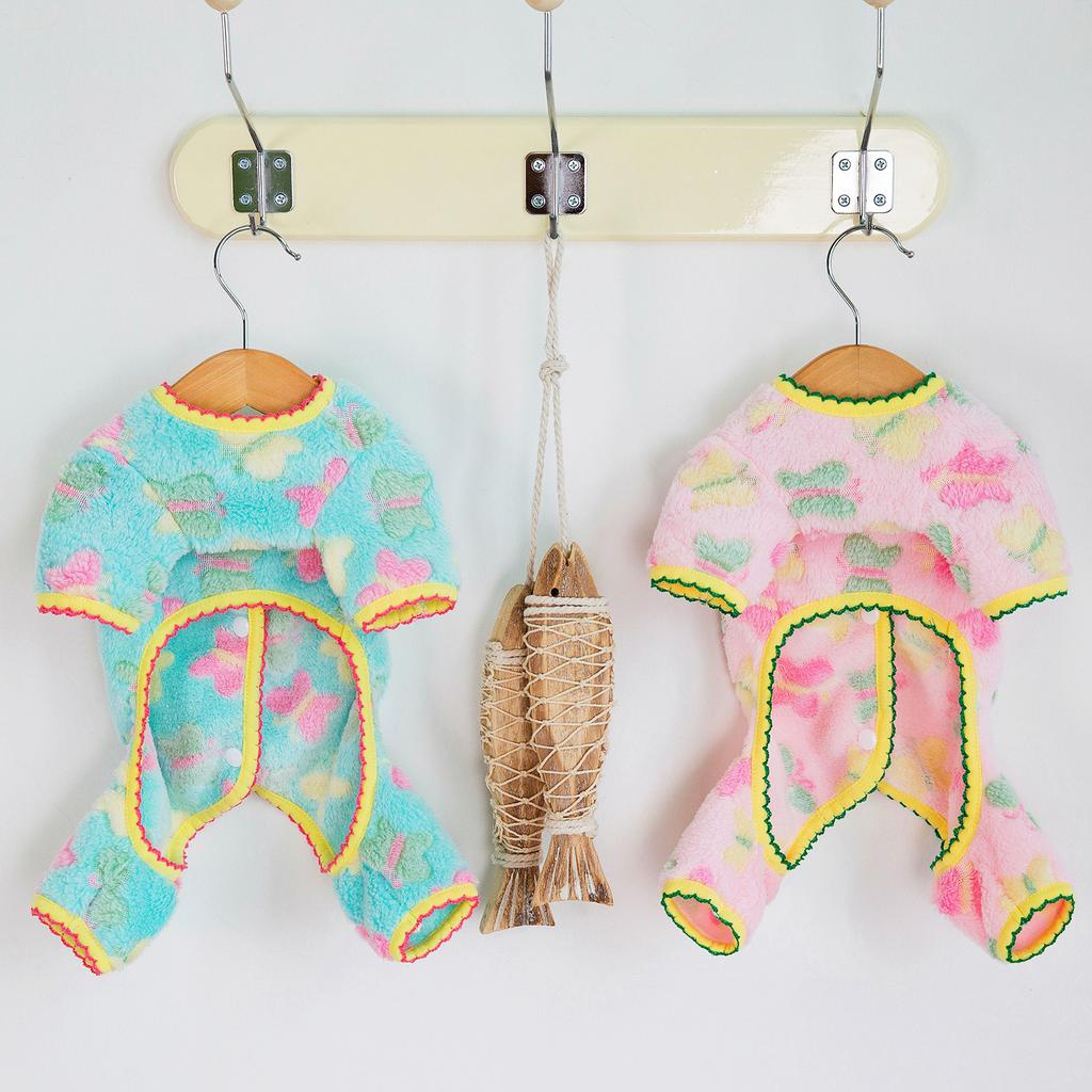 Princess Pet Clothing Small Dog Bigbear Teddy Dog Clothing Spring, Autumn and Winter Back Buckle Four-legged Clothing Thin Flannel