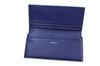 Paul Smith Men's Genuine Leather Long Wallet with Stripe and Inset Detail (Blue) - Includes Box