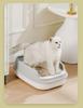 Large Semi-Enclosed Thickened Cat Litter Box with Scoop - Anti-Splash Design