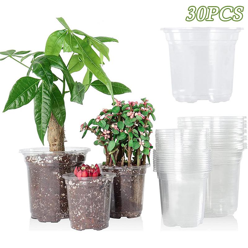 Transparent Flower Pot Seedling Cups Seed Growing Flowerpot Nursery Pot Garden Supplies Nursery Flowerpot For Kids