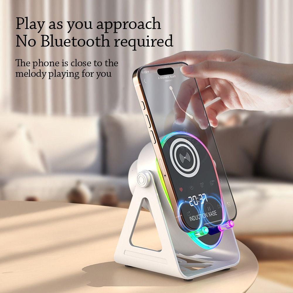 360° Rotate Wireless Bluetooth Speaker Stand 3 In 1 Phone Stand Smart Speaker Phone Bracket  Home