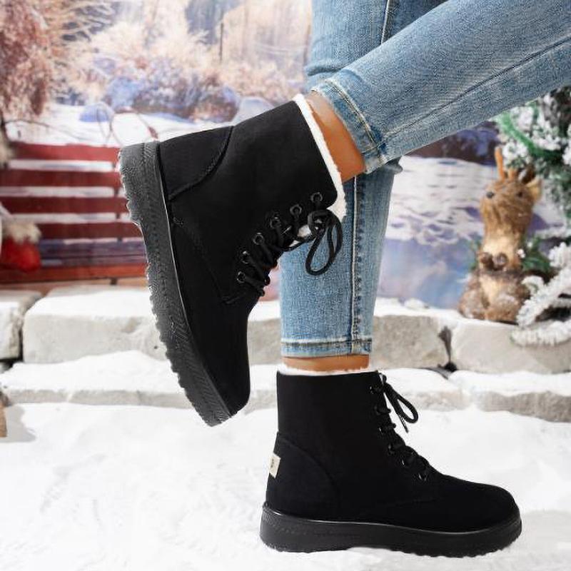 Snow Women Boots Flat Boot Platform Shoes Keep Warm Boots Ladies Winter Shoes