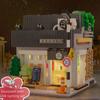 1116Pcs LED City Japanese Style Summer Restaurant Coffee House Building Blocks Friends Light Shop Bricks Toys Children Gift