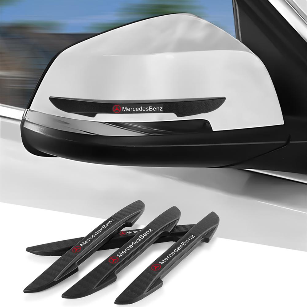 4PCS Car Door Anti-collision Protector Car Badge Bumper Strip Stickers For Mercedes Benz AMG W124 W203 W204 W210 W211 W212 W220