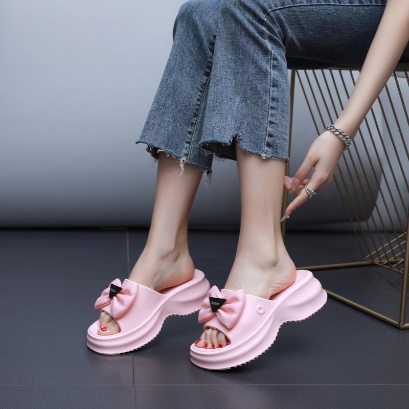 EVA Thick-soled Slippers Women's Summer New Summer Seaside Slippers Thick-soled Beach Wear Cool Slippers