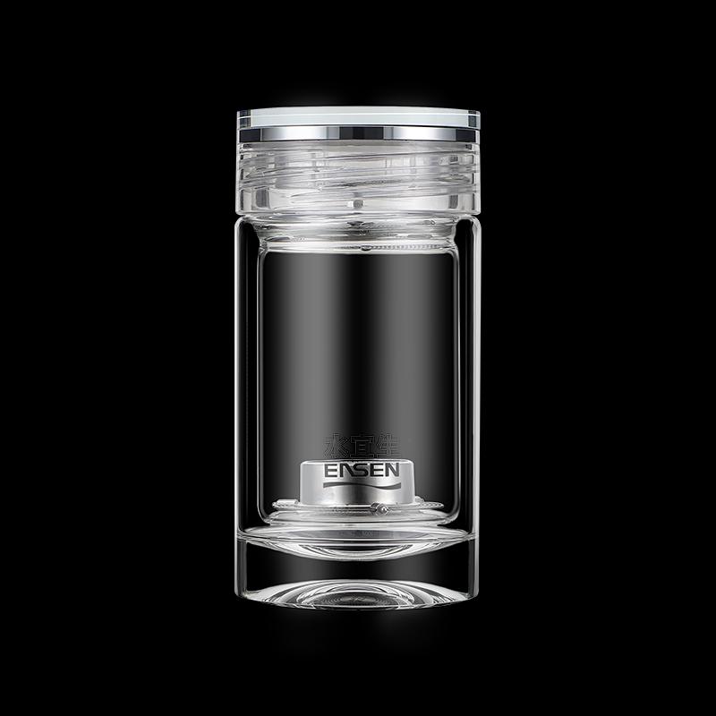 Shui Yi Sheng Executive Pure Titanium Double-Wall Glass Tea Tumbler