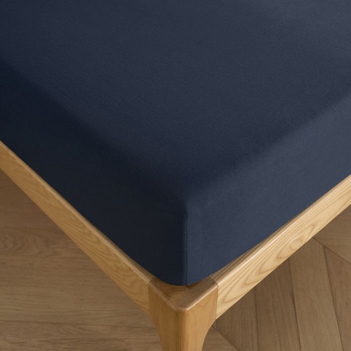 Drap housse 160 x 200 cm bonnet 30 cm "Prémium" pour lit 2 places