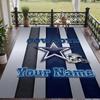 Custom Text Printed Rug Dallas Cowboys Non Slip Floor Carpet For Home Room Decor