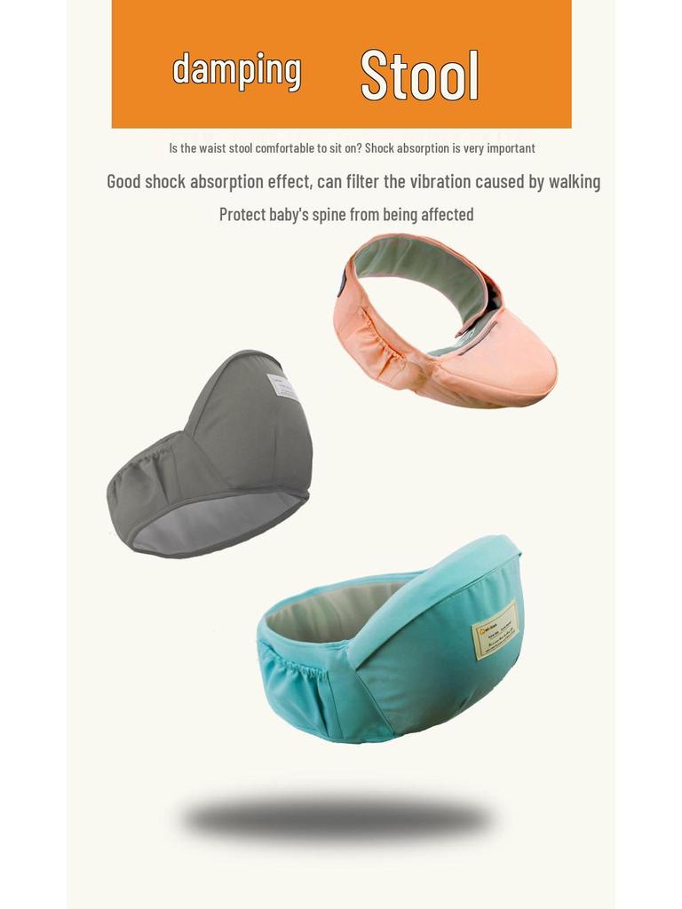 Portbebe Multifuncțional din Bumbac 100% cu Scaun de Talie - Respirabil pentru Toate Sezoanele