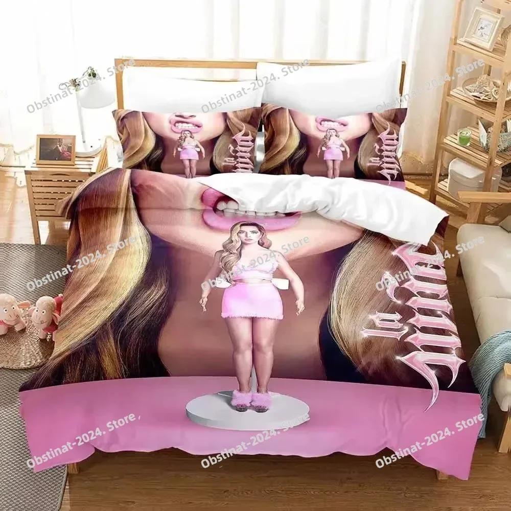 Popular Kawaii Sexy Girl Bedding Set Printed single Comforter Quilt Duvet Cover Pillow Case 3 Pieces Sets Kids Adult Size