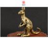 Retro Messing Känguru Ornamente Metallfiguren Antike Tee Haustier Tischdekoration Australische Tiere Souvenir Wohnzimmerdekoration