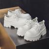 British Style Small Leather Shoes Couple'S New Big Head Single Shoes Platform Muffin Casual Derby Shoes 6113-W