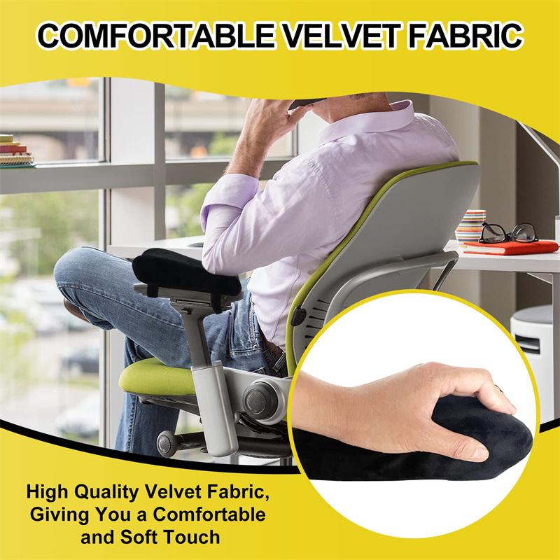 Office Game Chair Armrest Pad Elbow Pillow Comfortable Support Cushion Memory Foam Inner Core Sofa Cushion for Home Armrest Mat