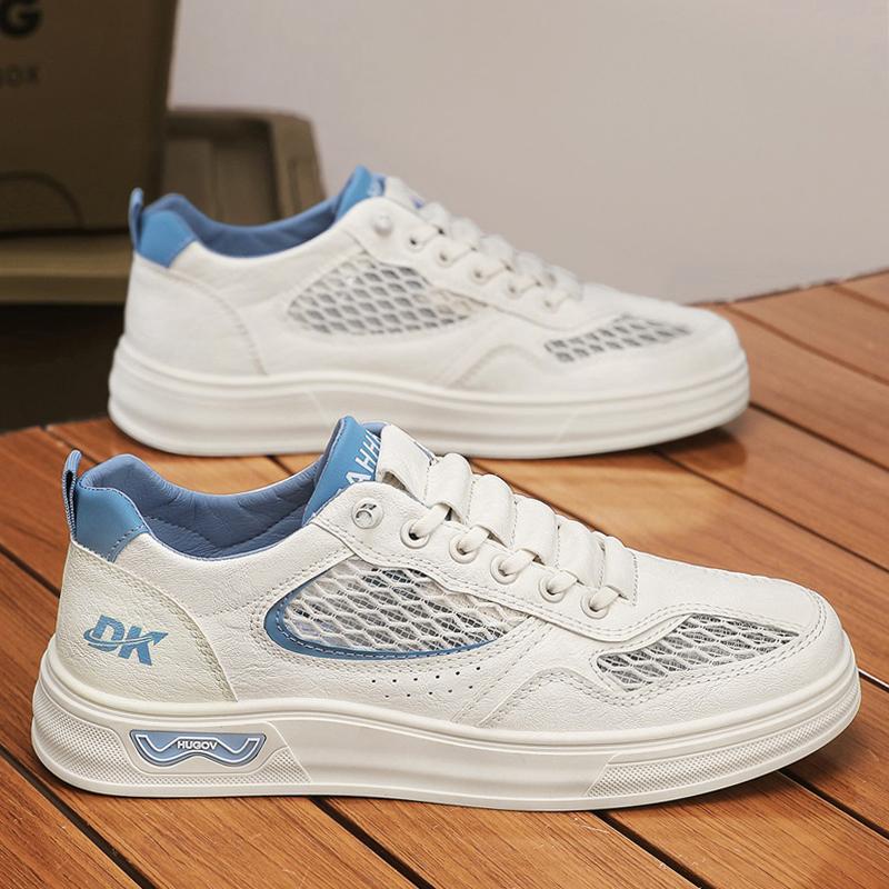 

New summer men s shoes big mesh shoes board shoes casual shoes little white shoes fashion platform versatile student tide shoes 44