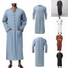 Islamisk Ramadan Jubba Kaftan Dishdash Arabisk Robe Thobe T-shirt klänning Tunika