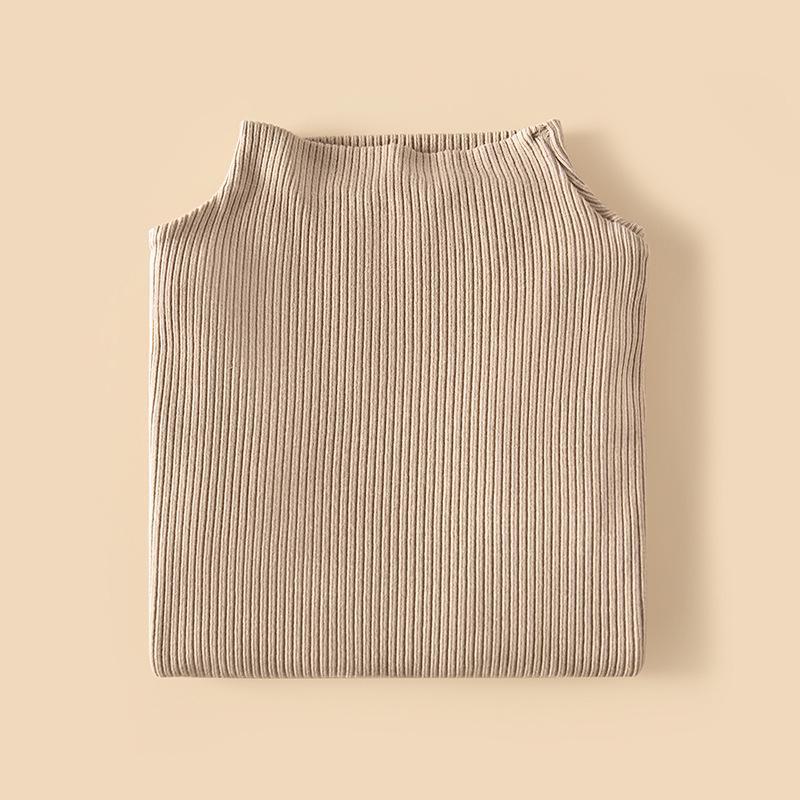 Women's Thermal Half-High Collar Lace Top - Slim Fit Autumn & Winter Wear