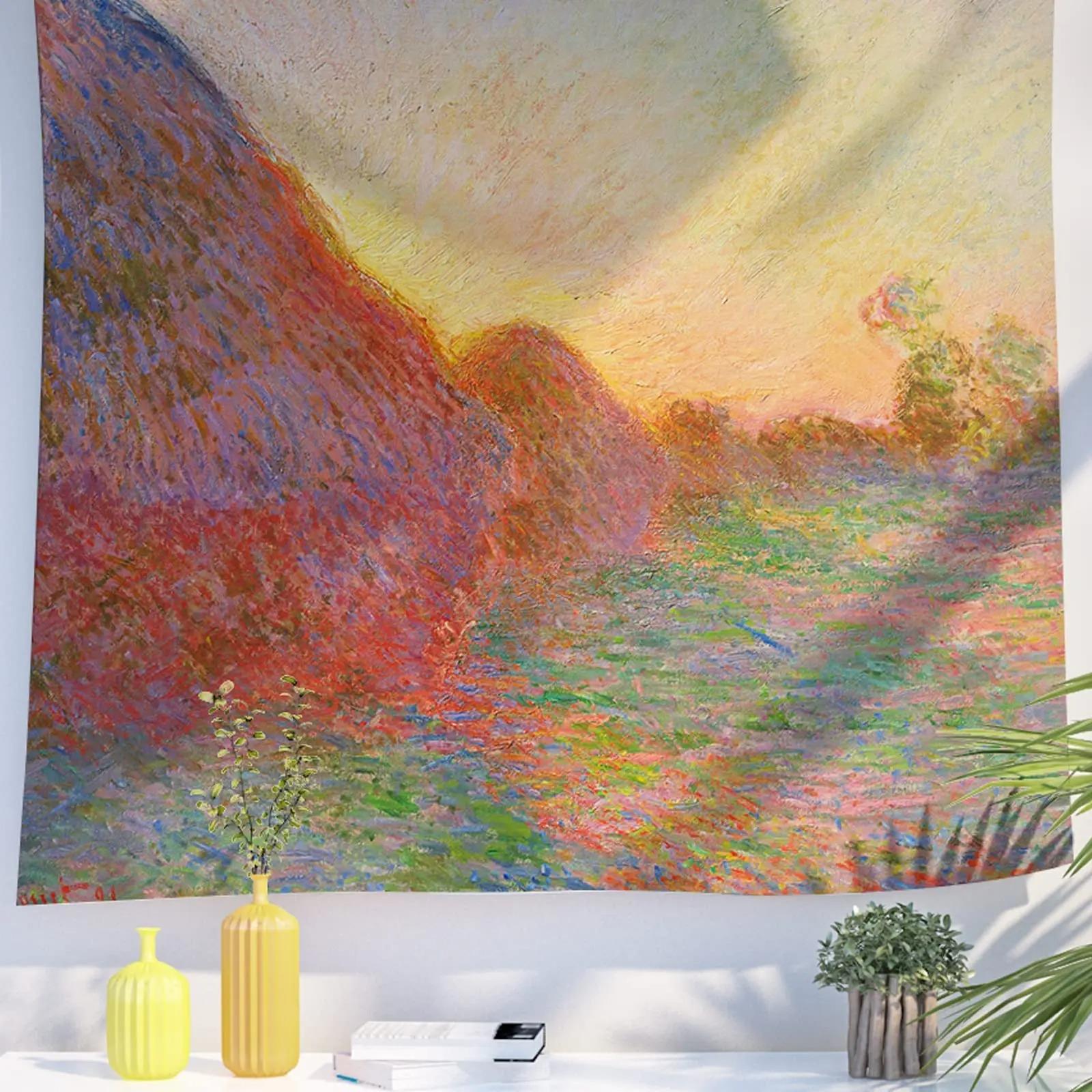 

Спальня Гостиная Гобелен Картина маслом Узор Деревенское поле Модный домашний декор Гобелен 100x75cm